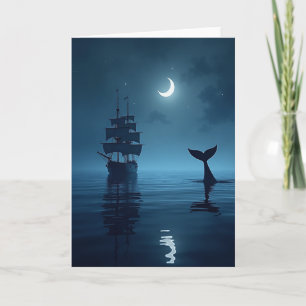 Vaterschaftstag-Segeln unter Mondlicht Karte