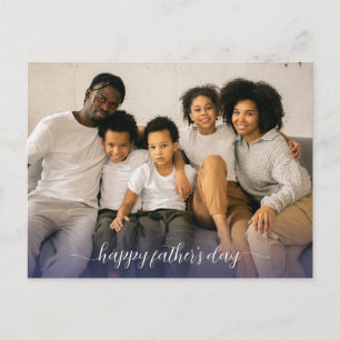 Vaterschaftstags-Familienfoto-Bundle-Geschenkset e Feiertagspostkarte