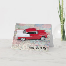 Vatertag 1955 Chevy Car Map Karte