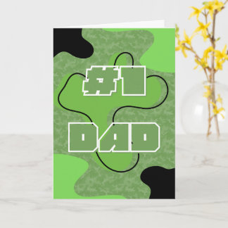 Vatertag #1 Dad gefaltete Karte
