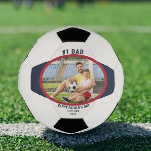 Vatertag #1 Vater Foto Personalisiert Fußball