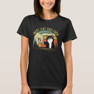 Vatertag 2022 Papa  Vintage Bester Katzenvater All T-Shirt