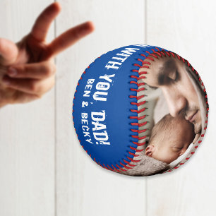 Vatertag 2 Benutzerdefinierte Fotos Zuhause ausfü Baseball