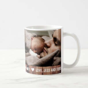 Vatertag 2 Foto Personalisierte Kaffee Tasse