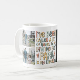 Vatertag 3 Foto-Collage Kaffeetasse