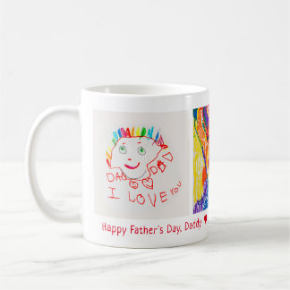 Vatertag 3 Foto Custom Kid's Art Kaffeetasse