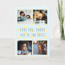 Vatertag 4 Foto schießt Collage Liebe Sie Papa Karte