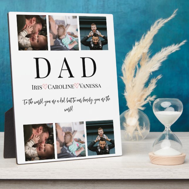 Vatertag 6 FotoCollage Fotoplatte (Seite)