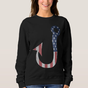 Vatertag Angelfahne Fisch Hook Sweatshirt
