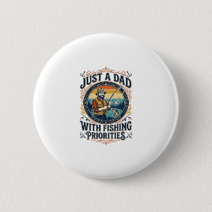 Vatertag Angeln Dad Shirt Nur Ein Dad Mit Fischere Button
