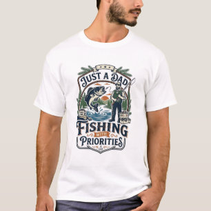 Vatertag-Angeln Vater-Shirt Nur ein Vater mit Ange T-Shirt