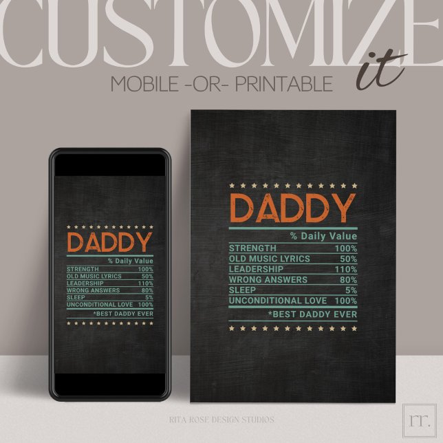 Vatertag % angepasste geklappte Grußkarte Karte (Von Creator hochgeladen)