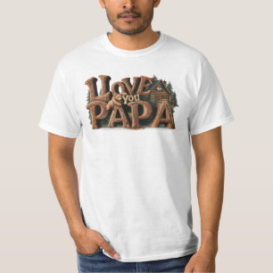 *~* Vatertag AP86 LIEBE SIE PAPA Rustikal T-Shirt