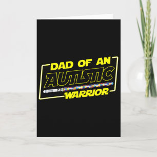 Vatertag Autism Warrior Awareness Papa Für Männer Karte