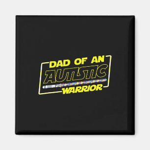 Vatertag Autism Warrior Awareness Papa Für Männer Magnet