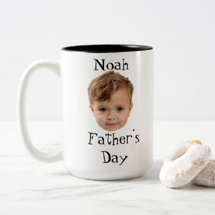 Vatertag, Baby-Gesicht Daddy-Geschenk, Benutzerdef Zweifarbige Tasse