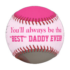 Vatertag Baby Girl Pink Foto Baseball