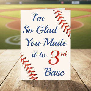 Vatertag Baseball 3. Base Lustige Sportarten Karte