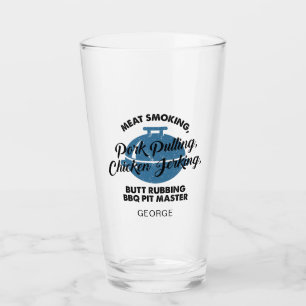 Vatertag BBQ Papa Personalisiert Lustiger Scherz Glas