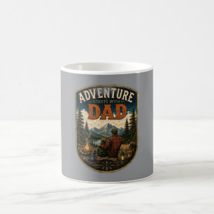 Vatertag Berg Outdoor Design Kaffeetasse