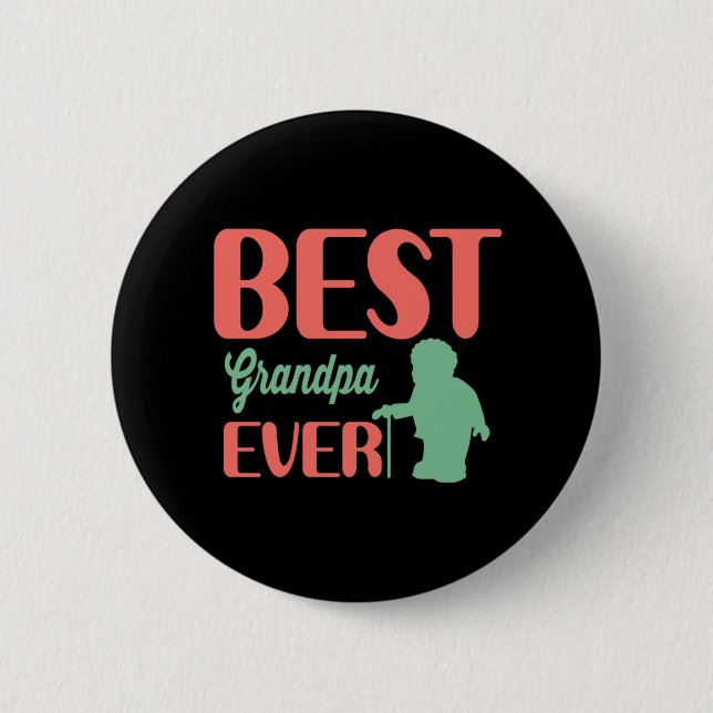 Vatertag Beste Opa je Button (Vorderseite)