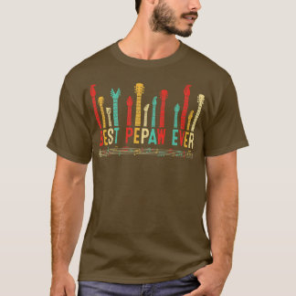 Vatertag Beste Pepaw je Gitarre Lover Gitarrist T-Shirt