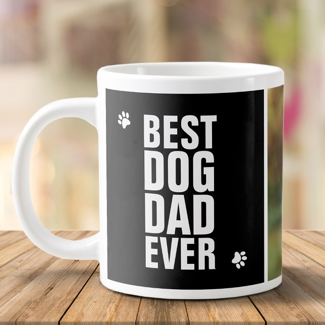 Vatertag Bester Hund Vater je Foto Jumbo-Tasse (Von Creator hochgeladen)
