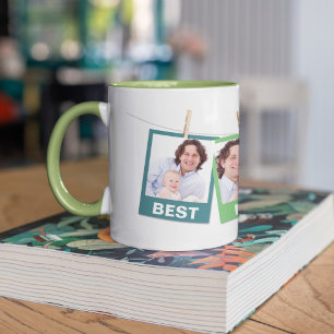 Vatertag Bester Papa Ever 3 Foto Collage Lime Tasse