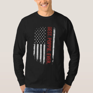 Vatertag Bester Poppie je mit US-amerikanischer Fl T-Shirt