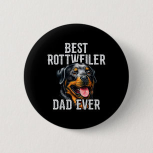 Vatertag. Bester Rottweiler Vater je Hund Vater Button