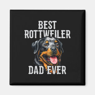 Vatertag. Bester Rottweiler Vater je Hund Vater Magnet