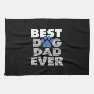 Vatertag Bester Vater für Hunde je Geschirrtuch