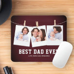 Vatertag | Bester Vater je 3 FotoCollage Mousepad<br><div class="desc">Laden Sie Ihre Lieblings-Fotos hoch und fügen Sie Ihre Namen hinzu,  um Ihr eigenes personalisiertes Vatertagsgeschenk zu machen.</div>