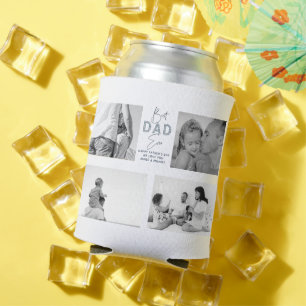 Vatertag Bester Vater je 4 Foto Dusty Blue Dosenkühler