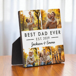 Vatertag Bester Vater je FotoCollage Fotoplatte