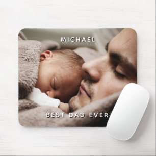 Vatertag Bester Vater je Individuelle Name & Foto Mousepad