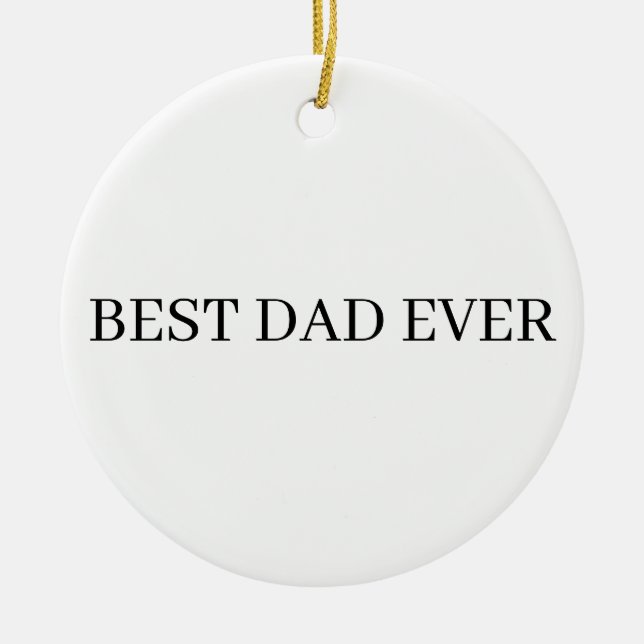 Vatertag Bester Vater je Keramik Ornament (Vorne)