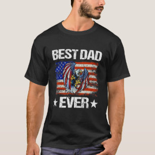 Vatertag Bester Vater je US-Flagge Patriotiker von T-Shirt