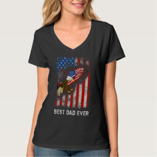 Vatertag Bester Vater je US-Flagge Patriotiker von T-Shirt