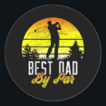 Vatertag Bester Vater Par Funny Golf Pub Runder Aufkleber<br><div class="desc">Fathers Day Best Dad By von Funny Golf Pun Golfer Gift. Perfect gift for your dad,  mom,  dad,  men,  women,  friend and family members on Thanksgiving Day,  Christmas Day,  Mothers Day,  Fathers Day,  4th of July,  1776 Independent Day,  Veterans Day,  Halloween Day,  Patrick's Day</div>