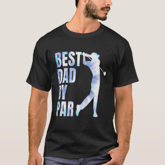 Vatertag Bester Vater Par Gefärbte Krawatte Golf 4 T-Shirt