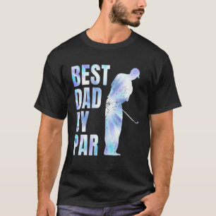 Vatertag Bester Vater Par Gefärbte Krawatte Golf L T-Shirt