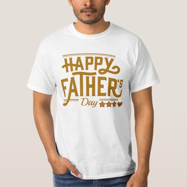 Vatertag Bester Vater T-Shirt (Vorderseite)