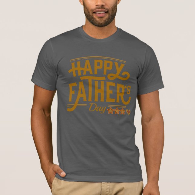 Vatertag Bester Vater T-Shirt (Vorderseite)