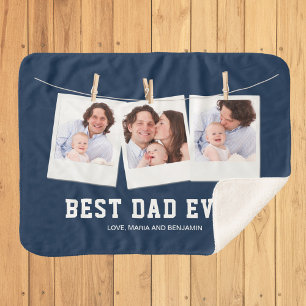 Vatertag   Bester Vater überhaupt 3 Foto-Collage Sherpadecke
