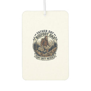 Vatertag Bigfoot Dad Shirt Dad-Modus in der Wildni Autolufterfrischer