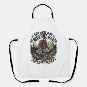 Vatertag Bigfoot Dad Shirt Dad Modus In Der Wildni Schürze