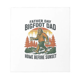 Vatertag Bigfoot Dad Shirt Der Mann Der Mythos Der Notizblock