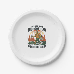 Vatertag Bigfoot Dad Shirt Der Mann Der Mythos Der Pappteller