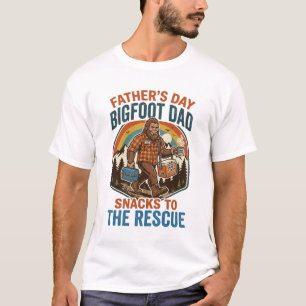Vatertag Bigfoot Dad Shirt Kinder großziehen wie e